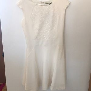 Ivory flared dress